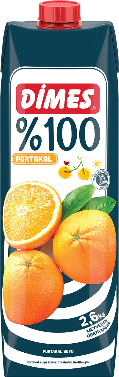 Dimes %100 Portakal Suyu 1 L