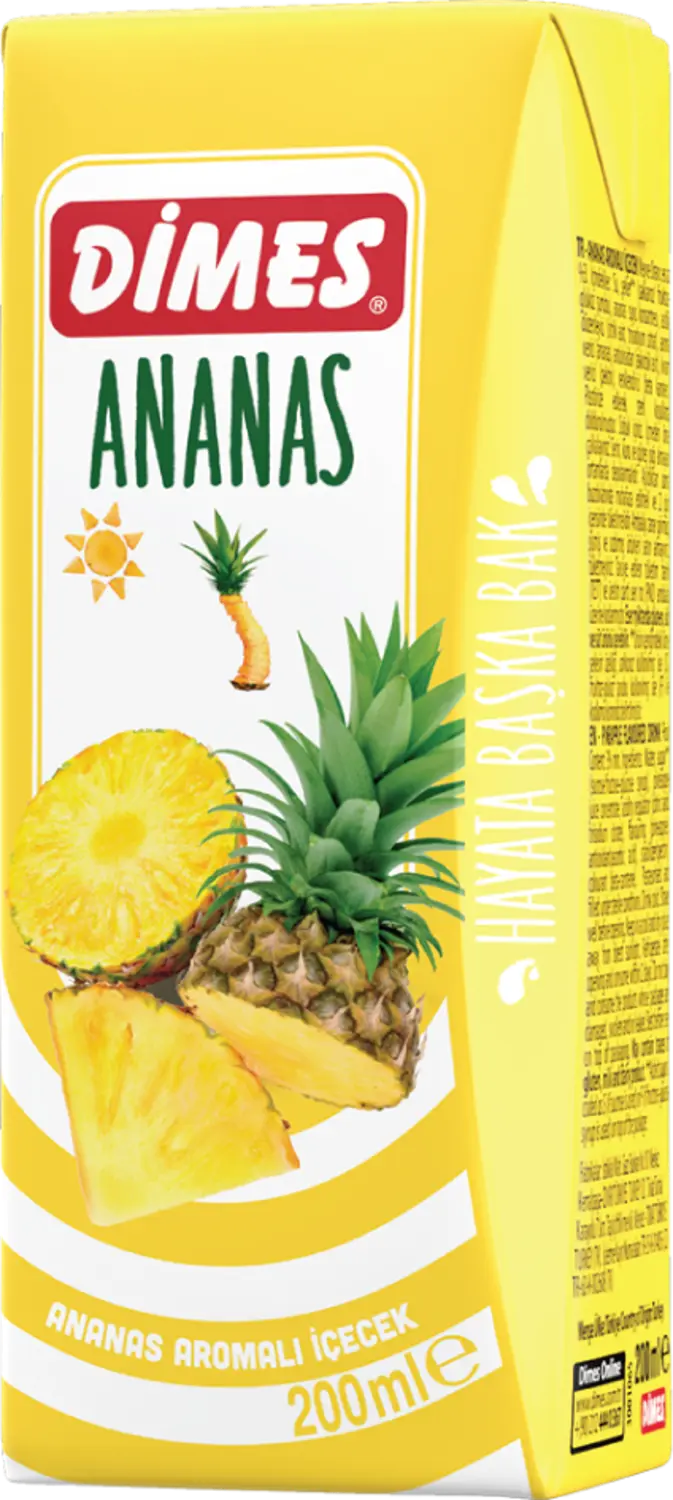 Dimes %100 Ananas Aromalı İçecek 200 ml
