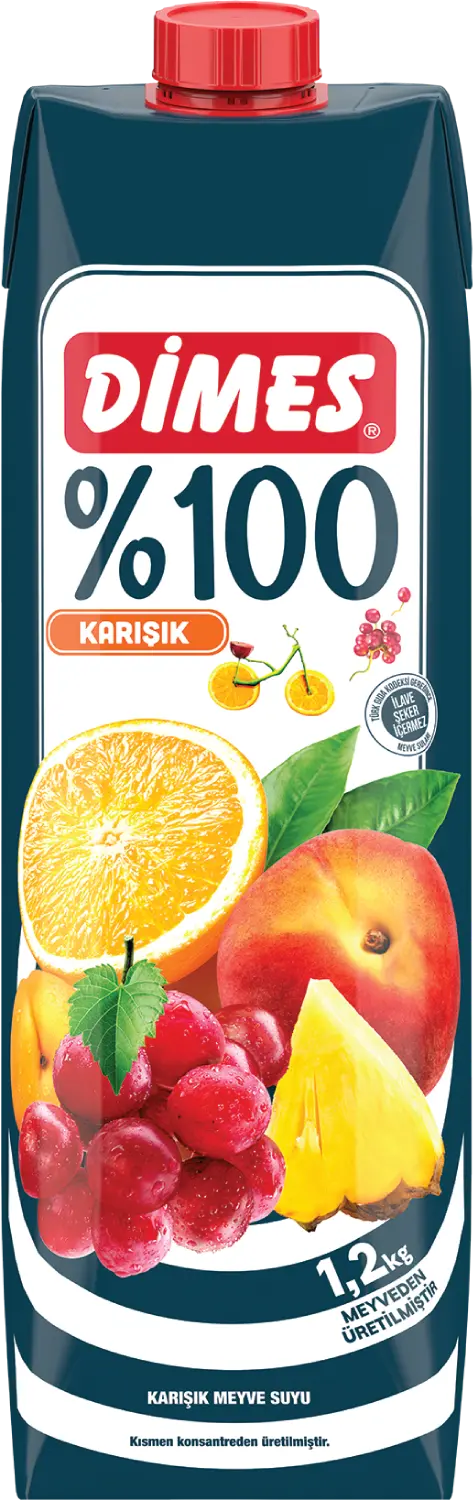 Dimes %100 Karışık Meyve Suyu 1 L