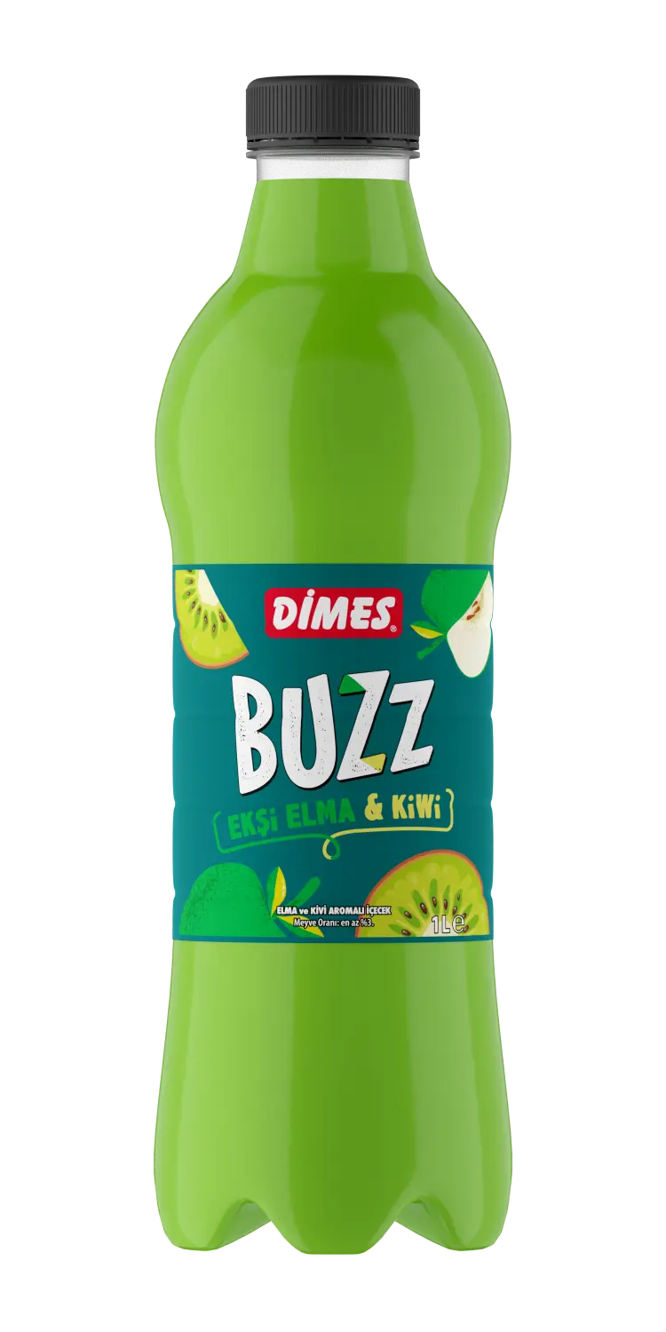 Dimes Buzz Ekşi Elma & Kivi Pet 1 L