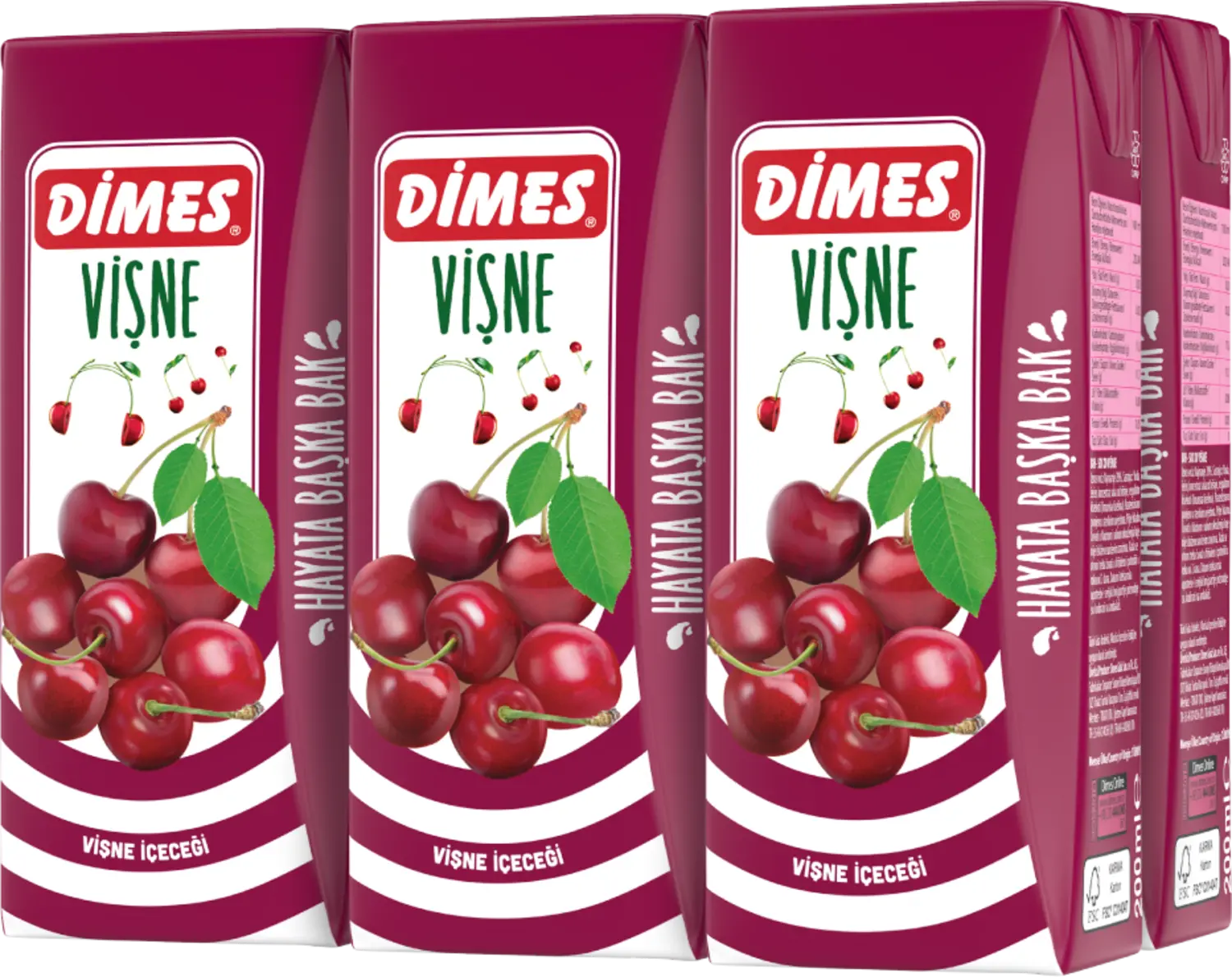 Dimes Vişne Meyve Suyu 6x200 ml