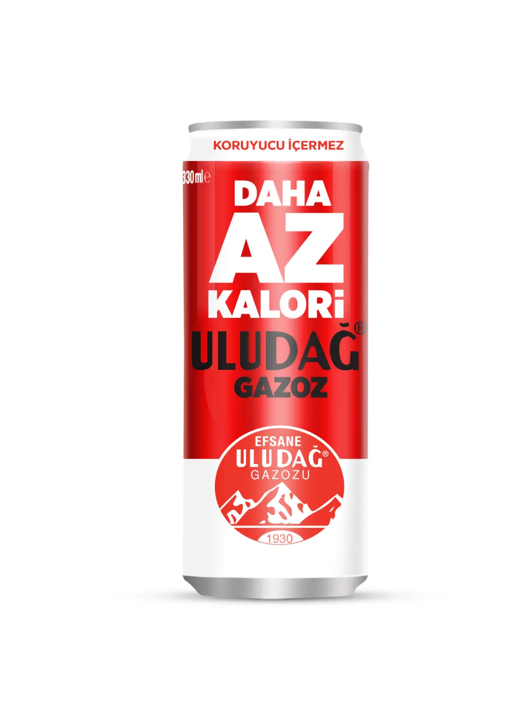 Uludağ Az Kalorili Gazoz Kutu 330 ml