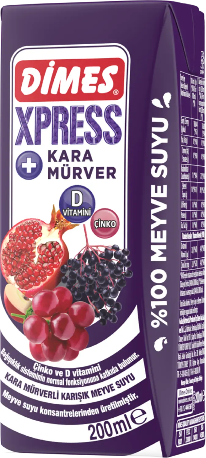 Dimes Xpress Kara Mürver 200 ml