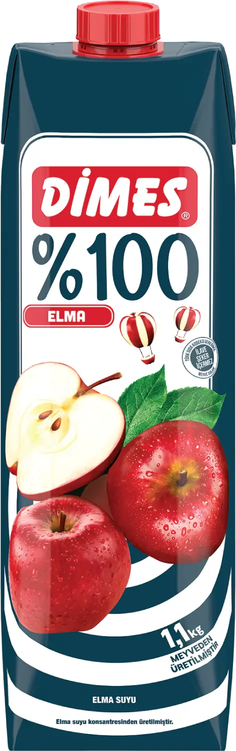 Dimes %100 Elma Suyu 1 L