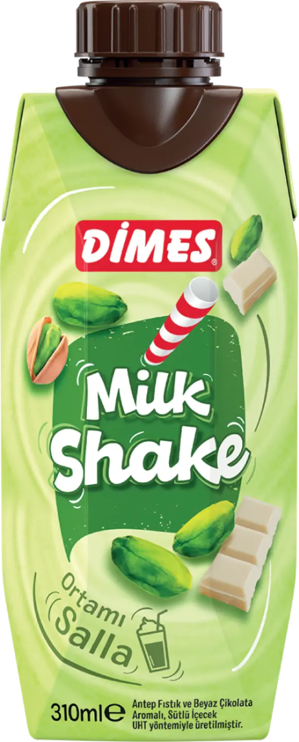 Dimes Antep Fıstıklı & Beyaz Çikolatalı Milkshake 310 ml