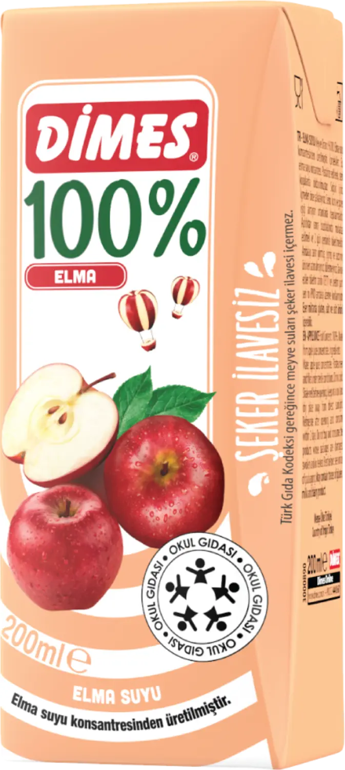 Dimes %100 Elma Suyu 200 ml