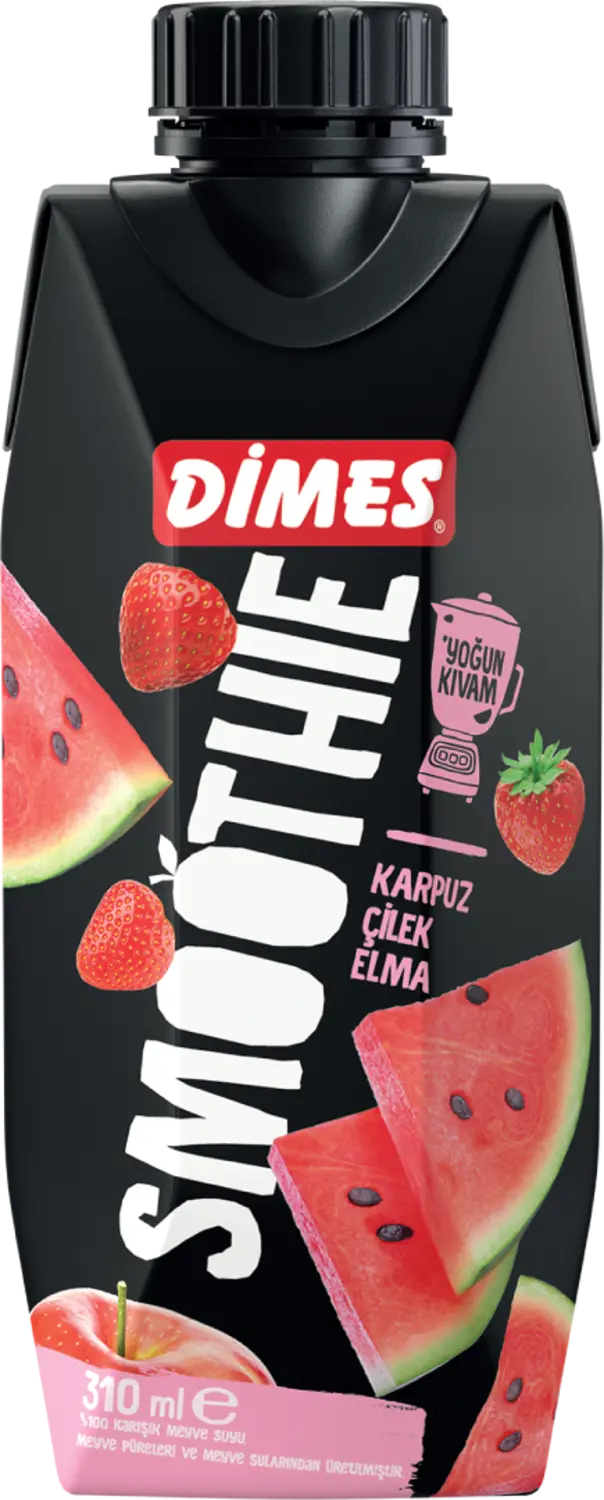 Dimes Smoothie Karpuz Çilek Elma 310 ml