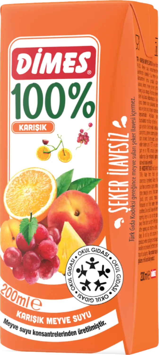 Dimes %100 Karışık Meyve Suyu 200 ml